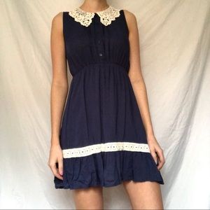YA Los Angeles lace collar dress
